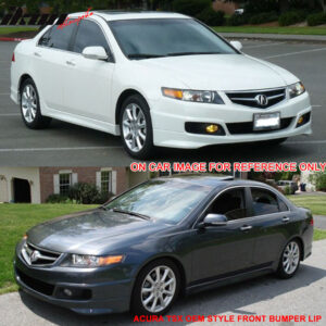 Fits 06-08 Acura TSX OE Factory Style Front Bumper Lip Chin Spoiler Unpainted PU - Image 3