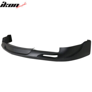Fits 04-05 Acura TSX Mugen Style Front Bumper Lip Spoiler Unpainted Black PU - Image 4