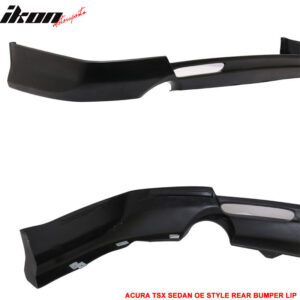 Fits 04-05 Acura TSX 4DR Sedan OE Factory Style Rear Bumper Lip Diffuser PU - Image 4