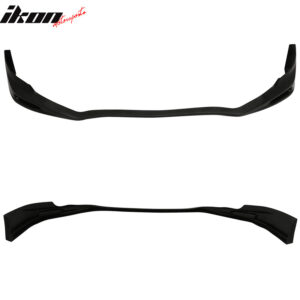 Fits 11-14 Acura TSX Unpainted Black Front Lower Bumper Lip Spoiler Bodykit PU - Image 4