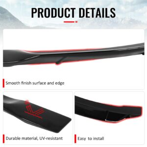 Fits 09-14 Acura TSX Sedan R Style Highkick Trunk Spoiler Wing Gloss Black ABS - Image 4