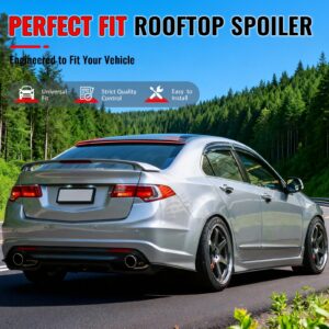 Fits 09-14 Acura TSX Sedan Gloss Black Roof Spoiler Wing Rear Window Shade ABS - Image 5