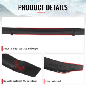 For 09-14 Acura TSX Sedan R Style Rear Trunk Spoiler Wing Carbon Fiber Print ABS - Image 4