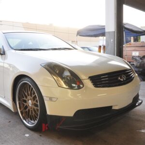 Fits 03-07 Infiniti G35 Coupe 2Dr GT Style Front Bumper Lip Spoiler Unpainted PU - Image 5