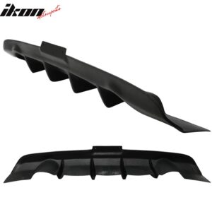 For 03-07 Infiniti G35 Coupe JDM Style 4-Fin Rear Bumper Valance Add-On Diffuser - Image 3