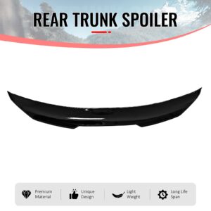 Fits 09-15 Infiniti G37 G25 Q40 4DR Trunk Spoiler Wing Gloss Black PSM Style ABS - Image 3