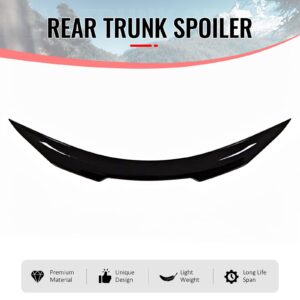 Fits 08-13 INFINITI G37 & 14-15 Q60 Trunk Spoiler Wing Gloss Black PSM Style ABS - Image 3