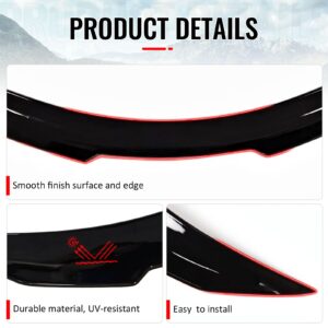 Fits 08-13 INFINITI G37 & 14-15 Q60 Trunk Spoiler Wing Gloss Black PSM Style ABS - Image 4