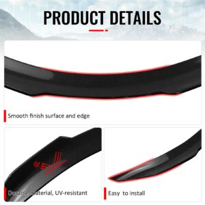 Fits 08-13 INFINITI G37 14-15 Q60 Trunk Spoiler Carbon Fiber Print PSM Style ABS - Image 4