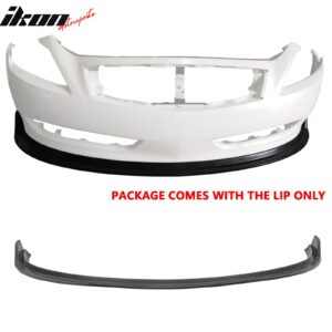 For 07-09 Infiniti G37 2DR MDA V2 Style PU Black Front Bumper Lip Lower Splitter - Image 3