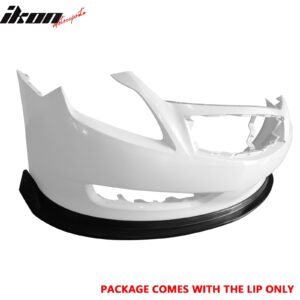 For 07-09 Infiniti G37 2DR MDA V2 Style PU Black Front Bumper Lip Lower Splitter - Image 5