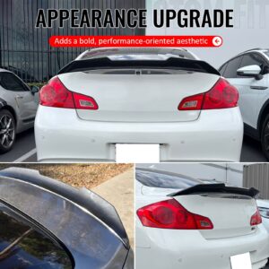 Fits 09-15 INFINITI G37 G25 Q40 Trunk Spoiler Carbon Fiber Print PSM Style ABS - Image 5
