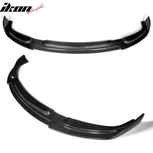 Fits 10-13 Infiniti G37 V36 Sedan Front Bumper Lip Spoiler Matte Carbon Fiber - Image 4
