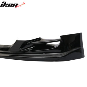 For 08-14 Infiniti G37 Coupe TS Style Front Bumper Lip Painted KH3 Black Spoiler - Image 5