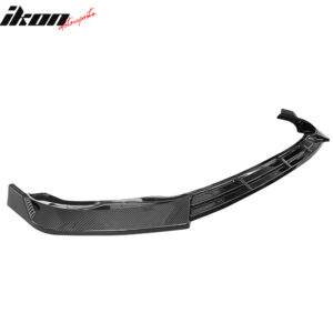 Fits 10-13 Infiniti G37 IKON Style Carbon Fiber Print Front Bumper Lip 3PCS PP - Image 4