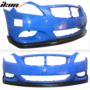 Fit For 08-14 Infiniti G37 Coupe & Q60 EVO Style Front Bumper Lip Spoiler PU - Image 5