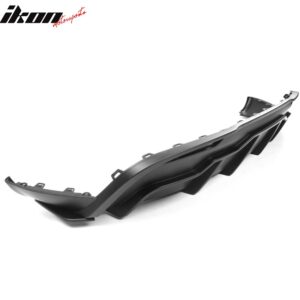Fits 20-24 Tesla Model Y Matte Black Rear Bumper Lip Diffuser Shark Fin Splitter - Image 3