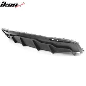 Fits 20-24 Tesla Model Y Matte Black Rear Bumper Lip Diffuser Shark Fin Splitter - Image 5