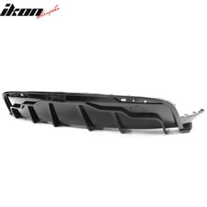 Fits 20-24 Tesla Model Y Gloss Black Rear Bumper Lip Diffuser Shark Fin Splitter - Image 3