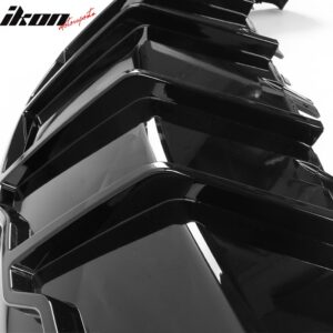 Fits 20-24 Tesla Model Y Gloss Black Rear Bumper Lip Diffuser Shark Fin Splitter - Image 5