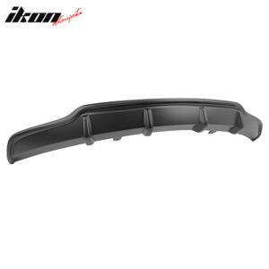 Fits 17-23 Tesla Model 3 V Style Matte Black Rear Lower Bumper Lip Diffuser ABS - Image 3
