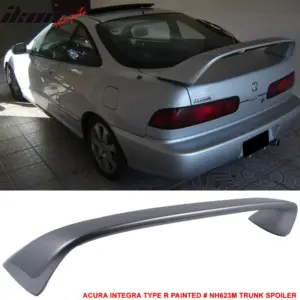 Fits 94-01 Acura Integra DC2 Type R TR Rear Trunk Spoiler Painted #NH623M Silver - Image 6