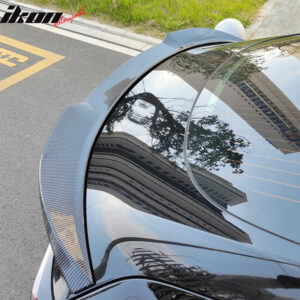 Fits 17-25 Tesla Model 3 Performance Rear Trunk Spoiler Wing Carbon Fiber Print - Image 4