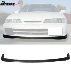 Fits 94-97 Acura Integra Front Bumper Lip Spoiler Splitter Unpainted Black PU - Image 6