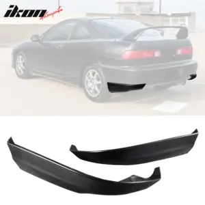 Fits 98-01 Acura Integra Hatchback 2PCS Rear Bumper Lip Apron Splitter Canard PU - Image 6