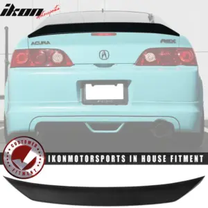 Fits 02-06 Acura RSX IKON Style Trunk Spoiler Wing Lip Duckbill Type Matte Black - Image 6