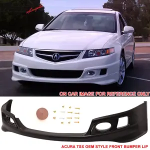 Fits 06-08 Acura TSX OE Factory Style Front Bumper Lip Chin Spoiler Unpainted PU - Image 6
