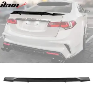 Fits 09-14 Acura TSX Sedan R Style Highkick Trunk Spoiler Wing Gloss Black ABS - Image 6
