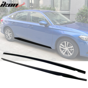 Fits 20-24 Tesla Model Y V3 Style Side Skirts Panel Matte Carbon Fiber Print ABS - Image 19