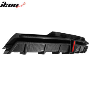 For 24-25 Tesla Model 3 Highland Rear Bumper Diffuser Carbon Fiber Print LED Lip - Image 5