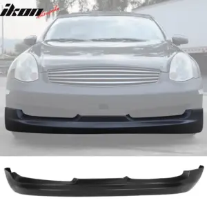 Fits 06-07 Infiniti G35 Coupe 2Dr Sport G Style Front Bumper Lip Spoiler - PU - Image 6