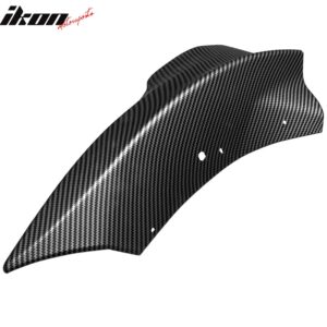 Fits 17-23 Tesla Model 3 Front Bumper Corner Splitters Matte Carbon Fiber Print - Image 3