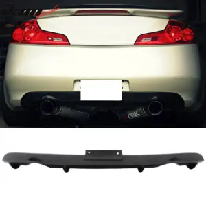 Fits 03-07 INFINITI G35 Coupe 2DR JDM NS Style Rear Bumper Valance Diffuser Lip - Image 6