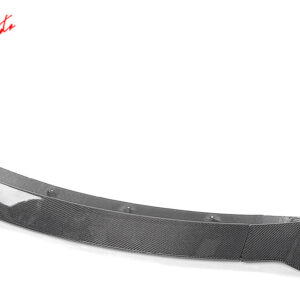 Fits 17-23 Tesla Model 3 Track Pack Gloss Black Carbon Fiber CF Front Bumper Lip - Image 3