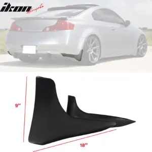 Fits 03-07 INFINITI G35 OE Style Rear Bumper Lip Corner Aprons Splash Guards PU - Image 6