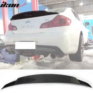 Fits 10-13 Infiniti G37 V36 Sedan JC Style Trunk Spoiler Carbon Fiber - Image 6