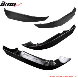 Fits 94-97 Acura Integra Type R Rear Bumper Lip Side Apron Corner Valance Cap PU - Image 3