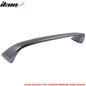 Fits 94-01 Acura Integra DC2 Type R TR Rear Trunk Spoiler Painted #NH623M Silver - Image 3