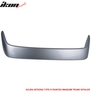 Fits 94-01 Acura Integra DC2 Type R TR Rear Trunk Spoiler Painted #NH623M Silver - Image 4
