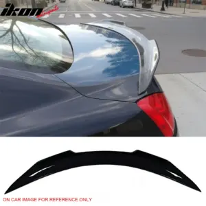 Fits 08-13 INFINITI G37 & 14-15 Q60 Trunk Spoiler Wing Gloss Black PSM Style ABS - Image 6