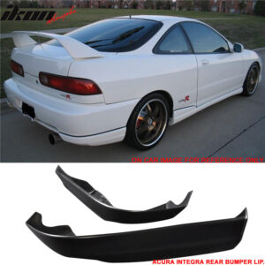 Fits 98-01 Acura Integra Mugen Style Front Bumper Lip + Rear Bumper Aprons PP - Image 3