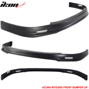 Fits 98-01 Acura Integra Mugen Style Front Bumper Lip + Rear Bumper Aprons PP - Image 4