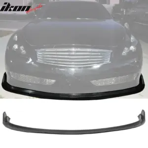 For 07-09 Infiniti G37 2DR MDA V2 Style PU Black Front Bumper Lip Lower Splitter - Image 6
