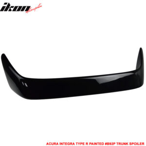 Fits 94-01 Acura Integra DC2 Type R TR Rear Trunk Spoiler Painted #B92P Black - Image 3