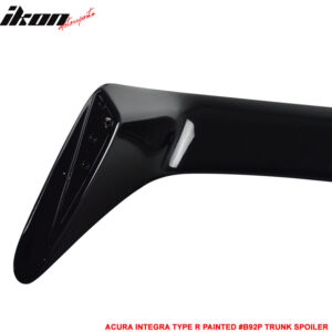 Fits 94-01 Acura Integra DC2 Type R TR Rear Trunk Spoiler Painted #B92P Black - Image 5