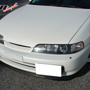 Fits 94-97 Acura Integra Front Bumper Lip Spoiler Splitter Unpainted Black PU - Image 3